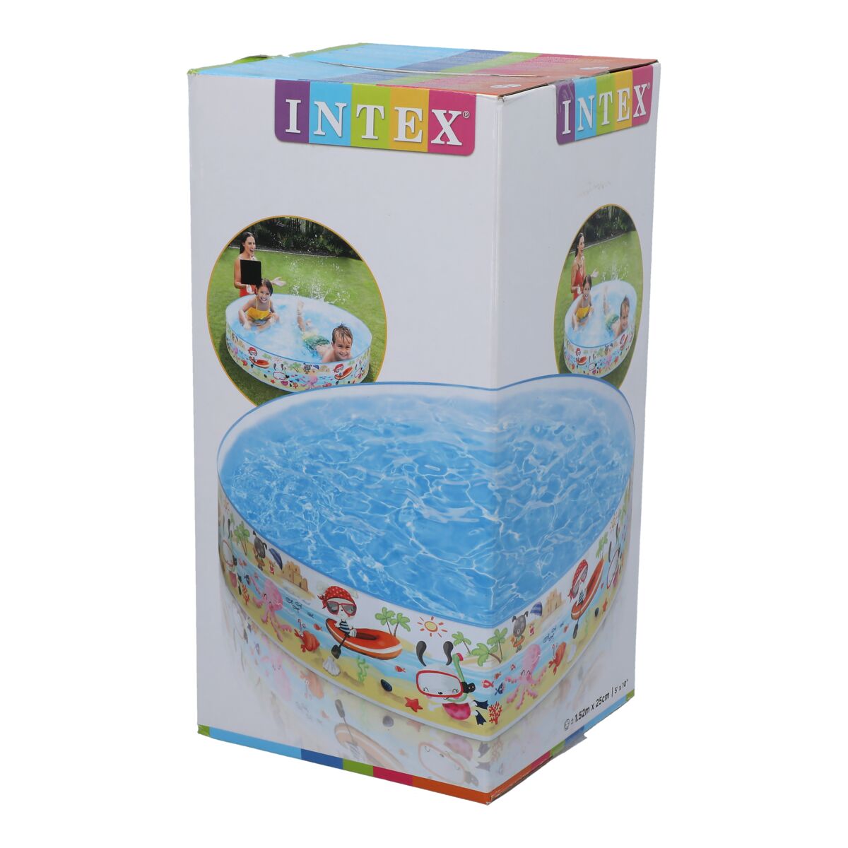 Intex Vinyl Under the Palm Trees Snapset Kiddie Pool Multicolor 443